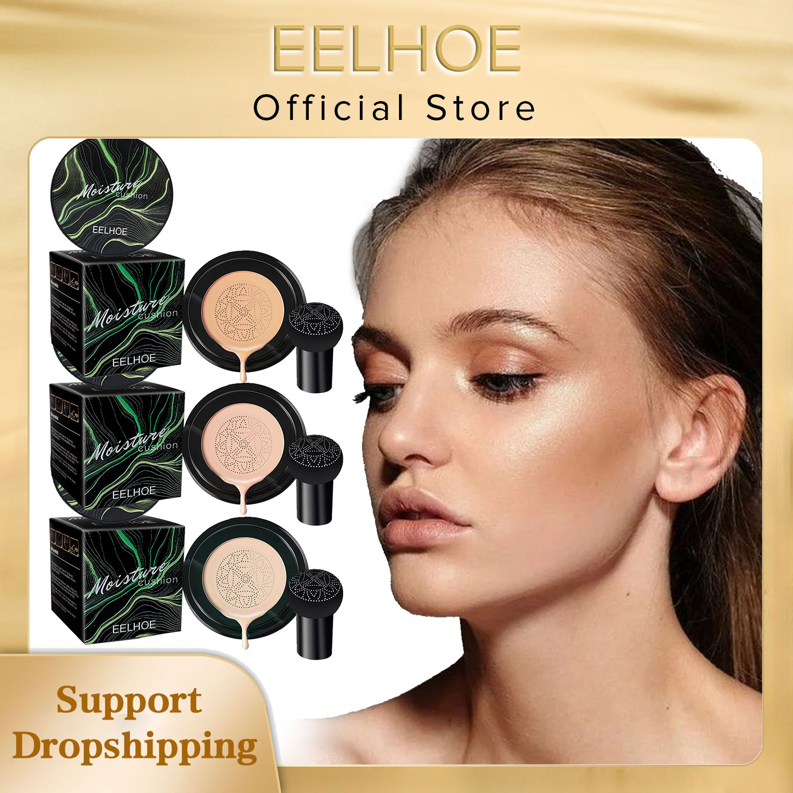 Bb Cushion Korean - EELHOE-Professional Escondendo Fundação, Cogumelo Cabeça Almofada