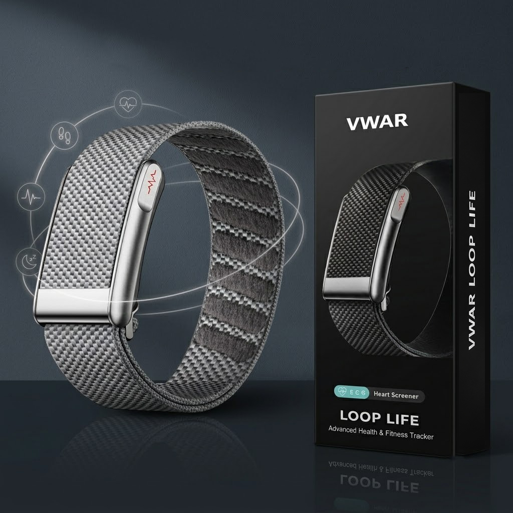 Korean Men Lifestyle - Pulseira Inteligente VWAR Loop Life Sport