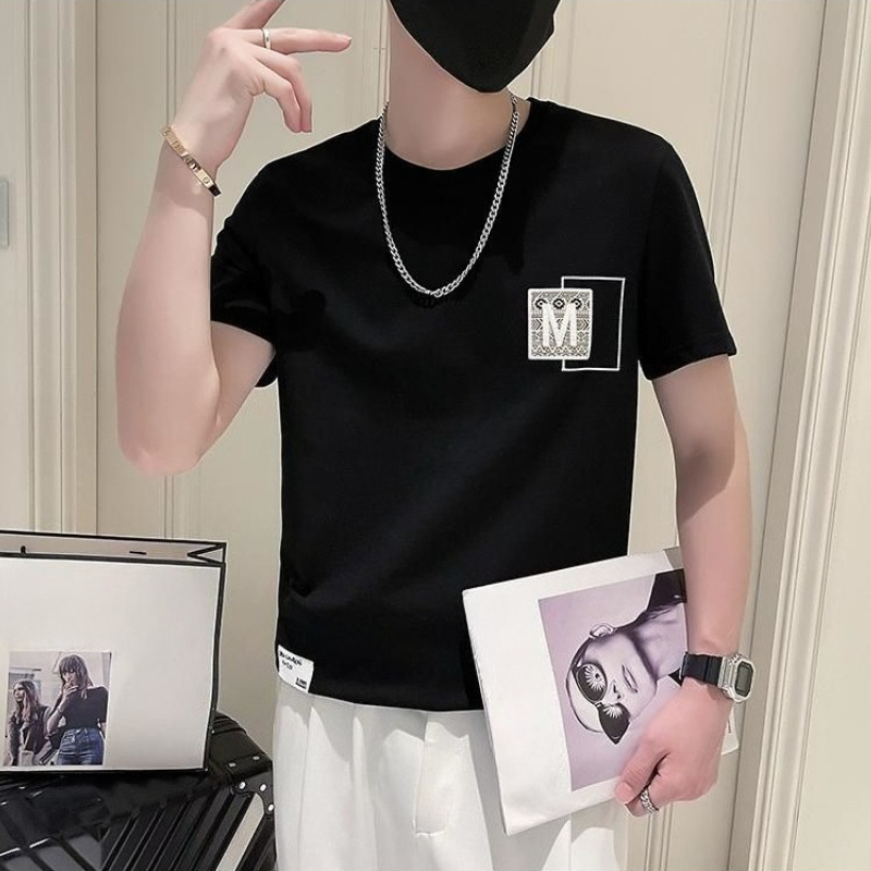 Camiseta Masculina de Manga Cu - Korean Men Lifestyle avaliação e preço