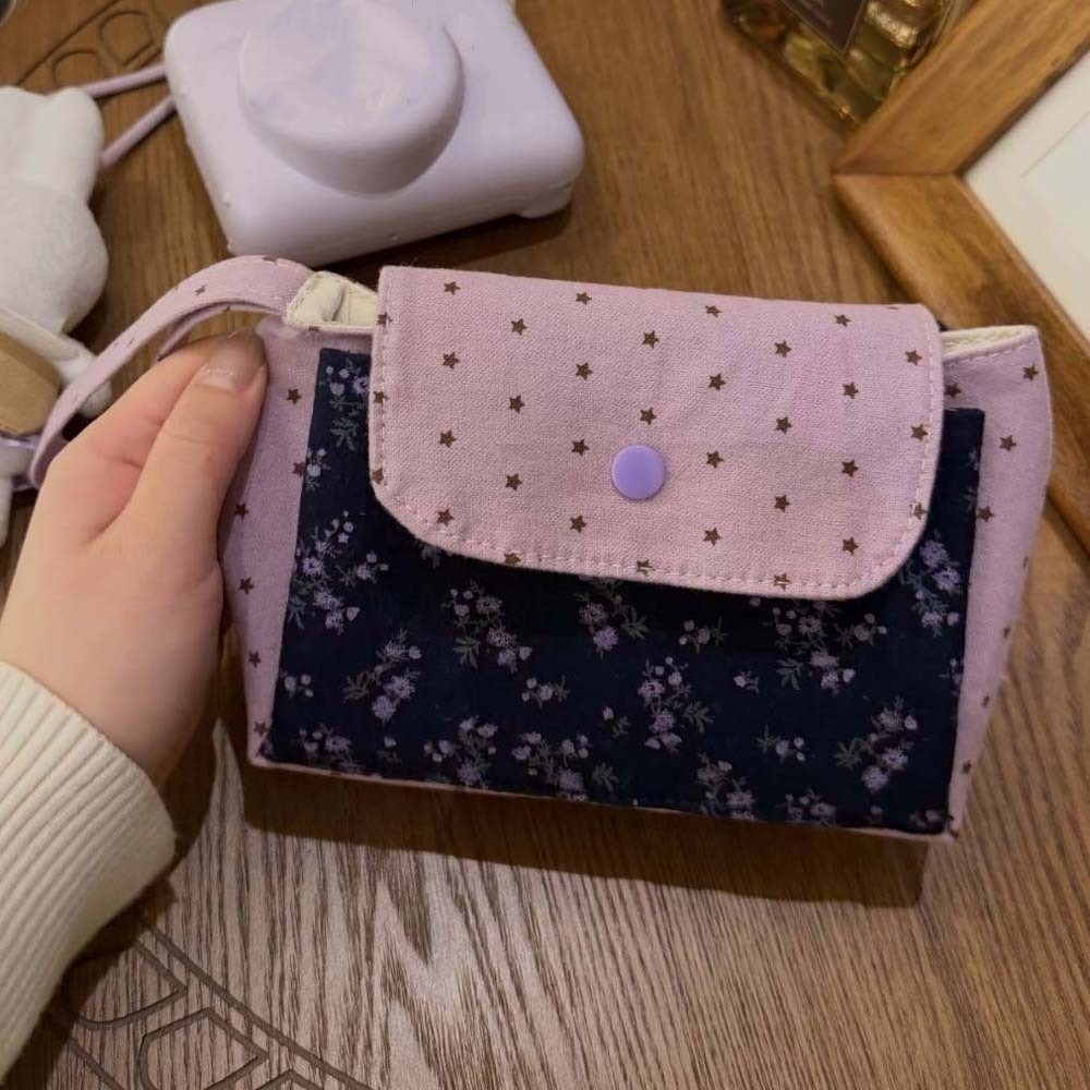 Bolsa de Maquiagem Floral Roxa - The Korean Lifestyle avaliação e preço