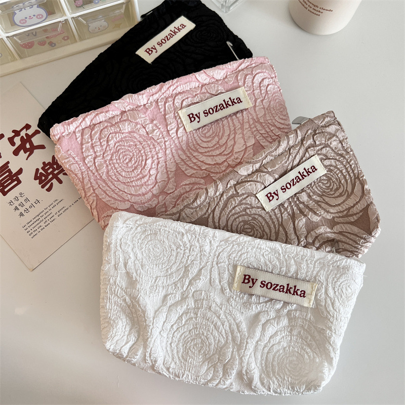 Moda coreana flor viagem saco  - Korean Skincare Routine avaliação e preço