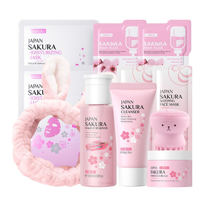 Coreano Sakura Skincare Set Hi - Korean Skincare Routine avaliação e preço
